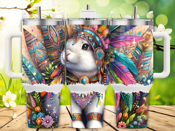 Bunny Feathers Jewels: Tumbler Wraps & Graphics Review