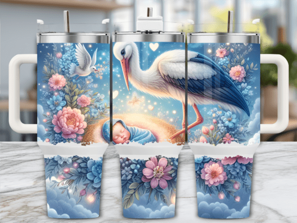 Crane Floral Garden 40oz Tumbler Wrap Graphics Review
