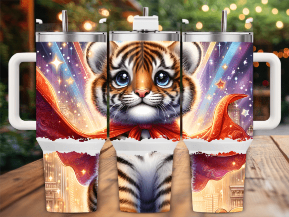 Cute Baby Tiger Fantasy 40oz Tumbler Graphics & Tumbler Wraps Review