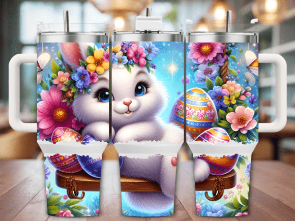 Easter Bunny with Eggs: Tumbler Wraps & Graphics Review