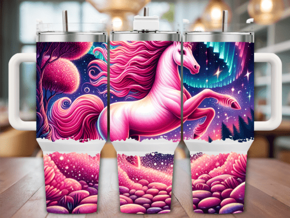 Galaxy Unicorn Fantasy Tumbler Wrap Graphics Review