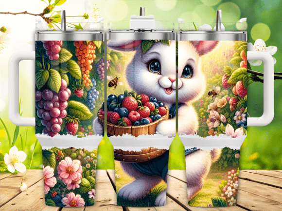 Harvest Bunny Berries 40oz Tumbler Wrap Graphics Review