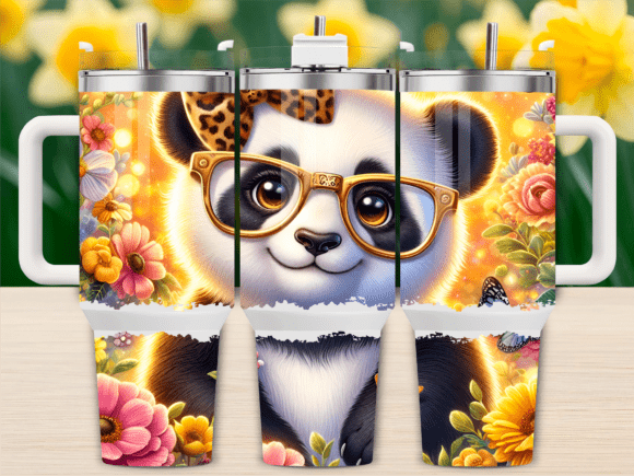 Leopard Print Panda Tumbler Wraps Graphics Review