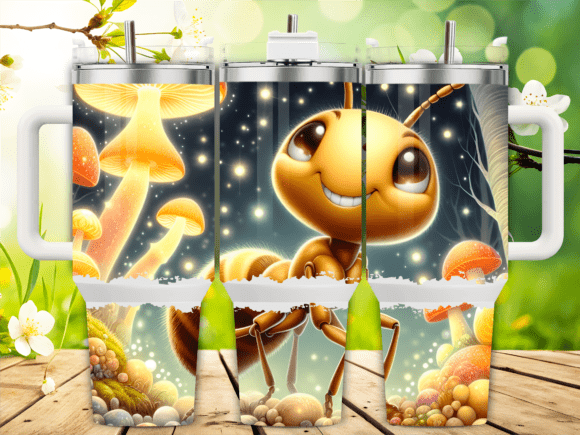 Smiling Ant Mushrooms 40oz Tumbler Wrap Graphics Review